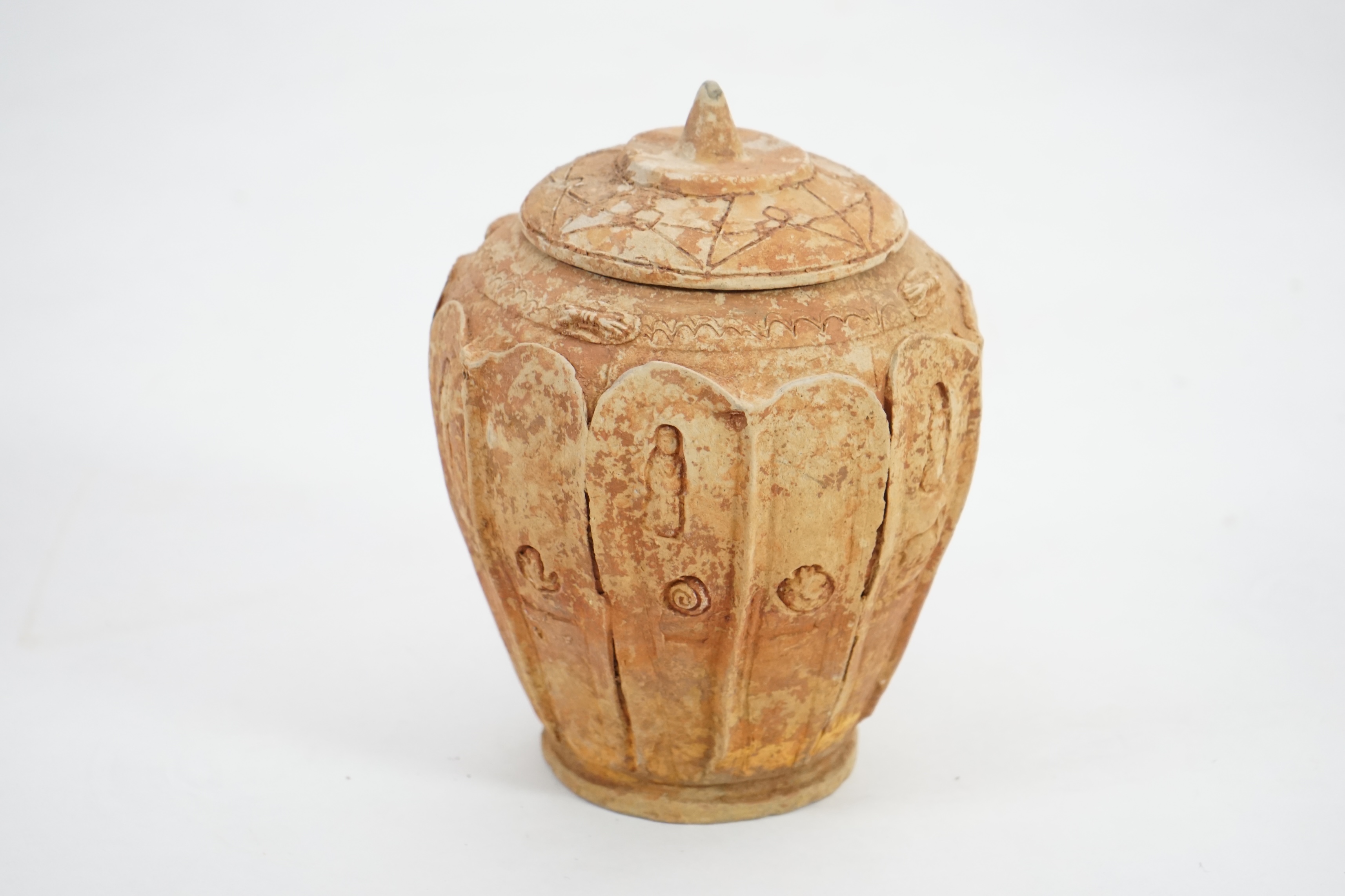 A fine Chinese Buddhist pottery zodiac jar, Song Dynasty (AD 960 - 1279), or possibly the Yuan Dynasty (AD 1279-1368)